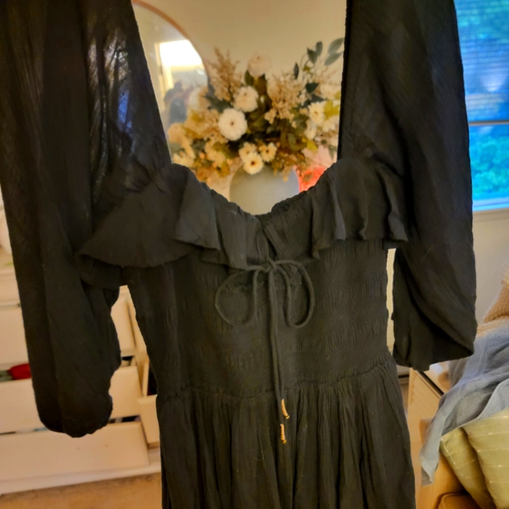 Free People Oasis Dress Black Size L